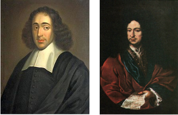 Picture of Spinoza and Leibniz
